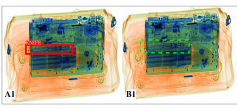 The Good, the Bad and the Ugly: Evaluating Convolutional Neural Networks for Prohibited Item Detection Using Real and Synthetically Composited X-ray Imagery (example)